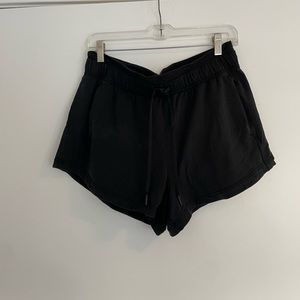 Lululemon Inner Glow 3” black short. Size 10